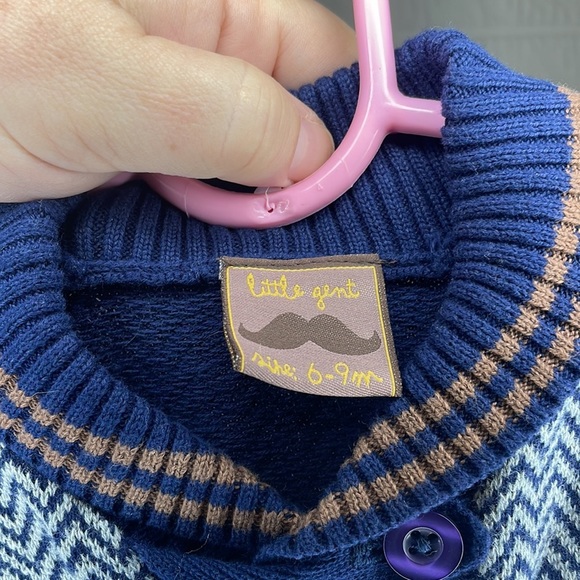 Little Gent Chevron, sweater, onesie - Picture 3 of 4